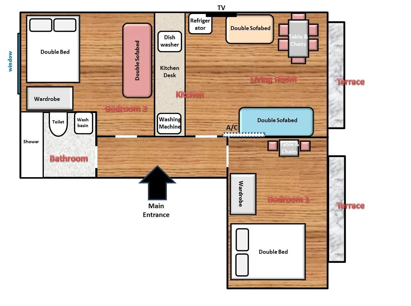 Apart Otel Istanberry - Paradise Two Bedroom Apartments İstanbul
